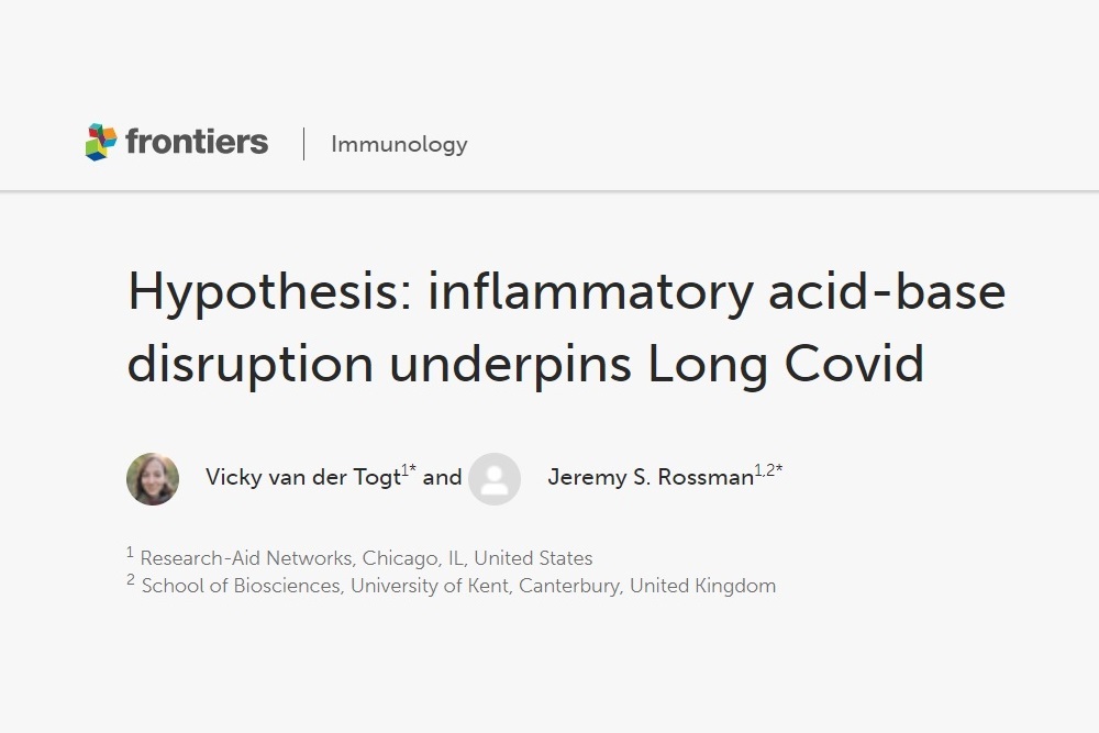 New hypothesis on Long Covid published by Research-Aid Networks